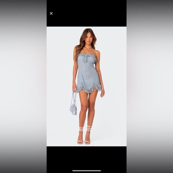 Fairy girl lace mini dress from Edikted brand. - Picture 3 of 7